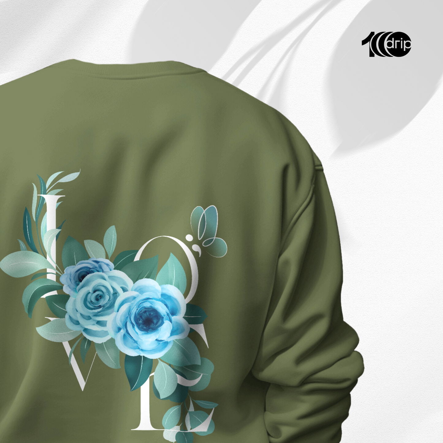 Love Blossom Sweatshirt [Olive]