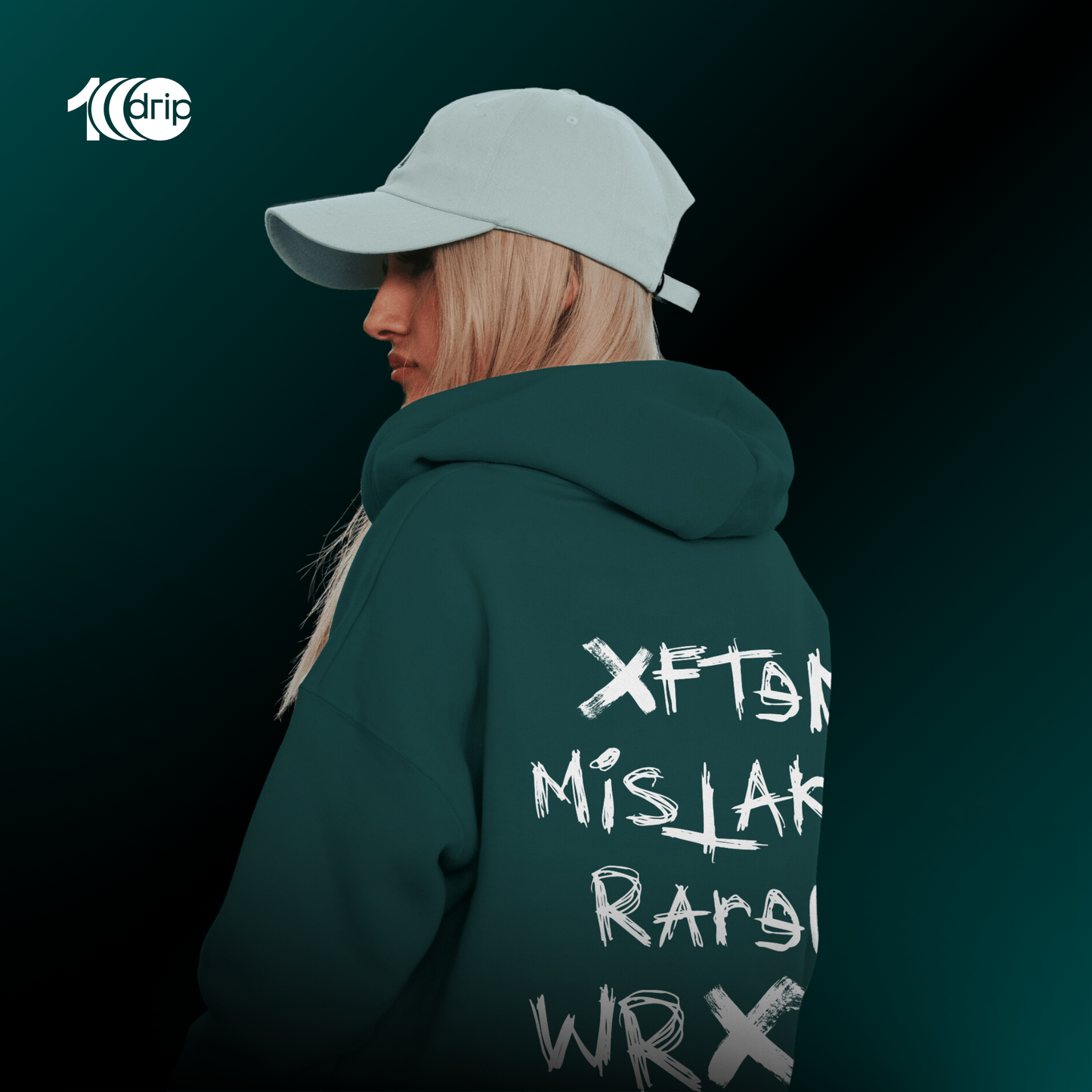 "Not a Mistake" Oversized Hoodie [Teal]