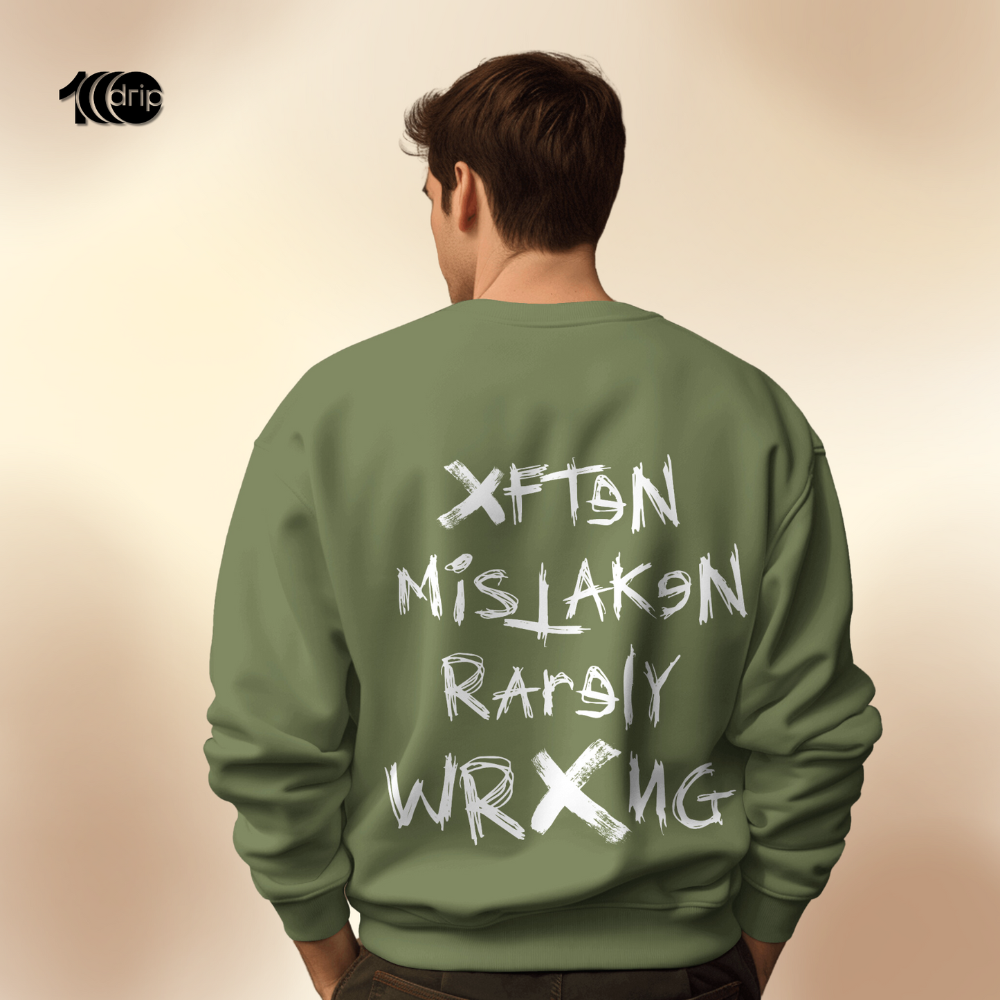 "Not a Mistake" Sweatshirt [Olive]