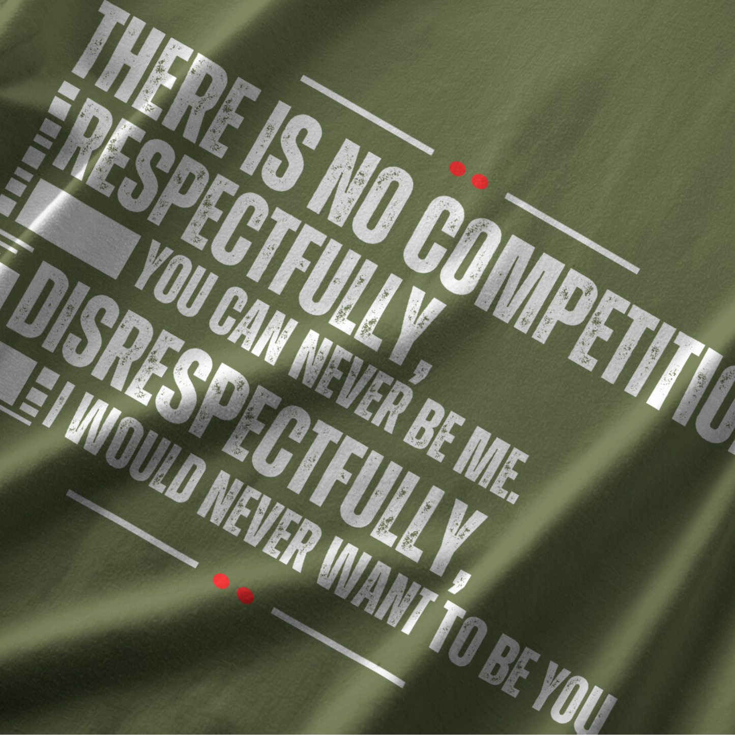 "No Competition" Sweatshirt [Olive]