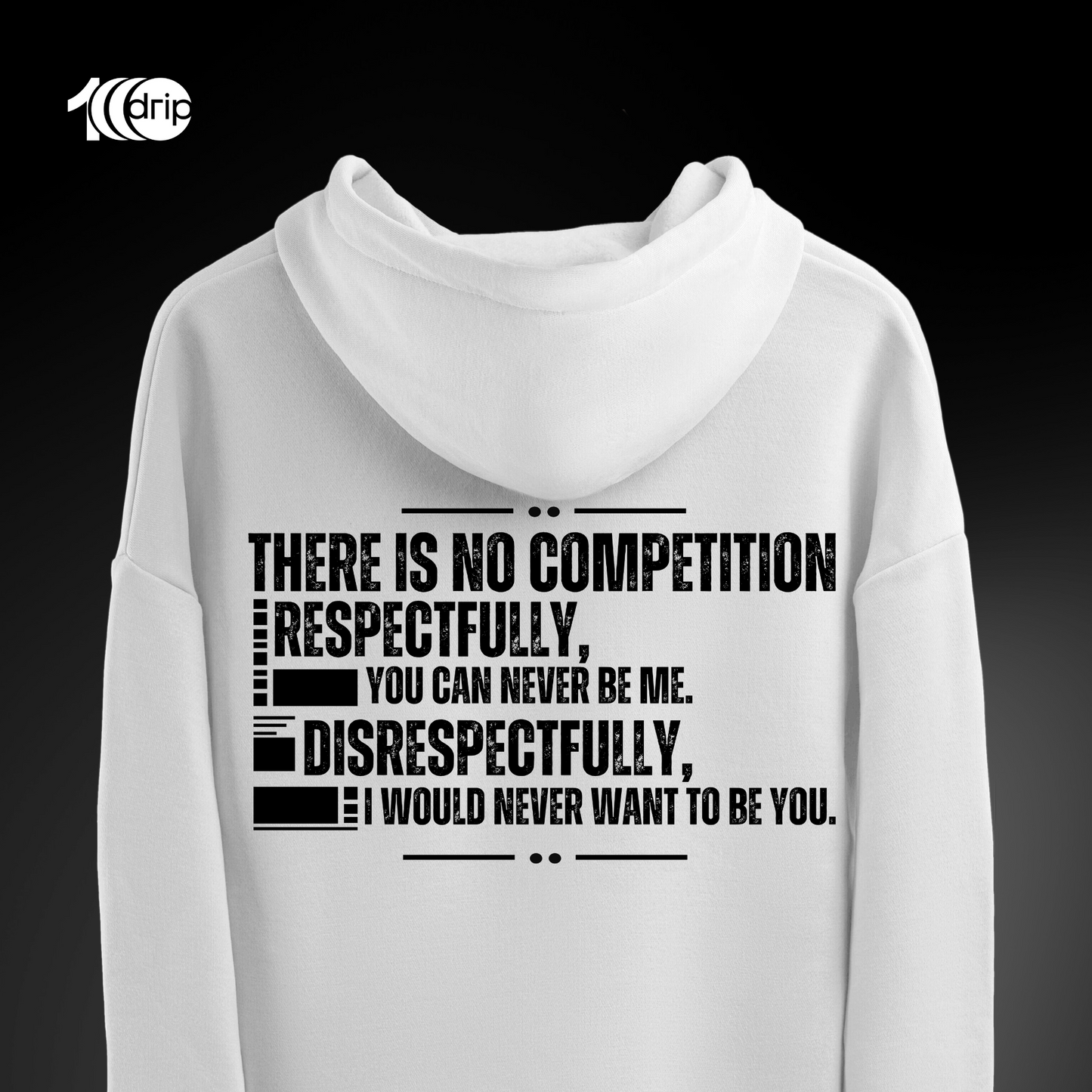 "No Competition" Oversized Hoodie [Off-White]