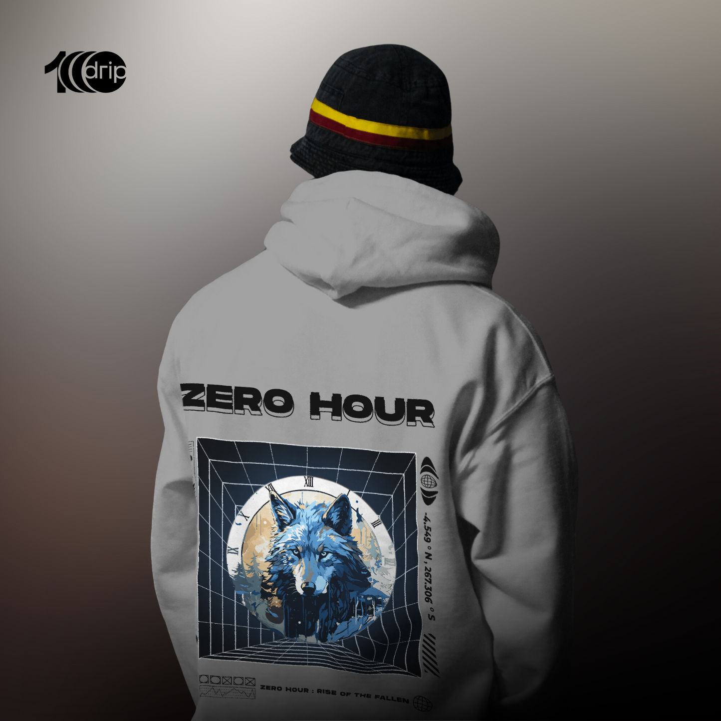 Zero Hour Oversized Hoodie [Black]