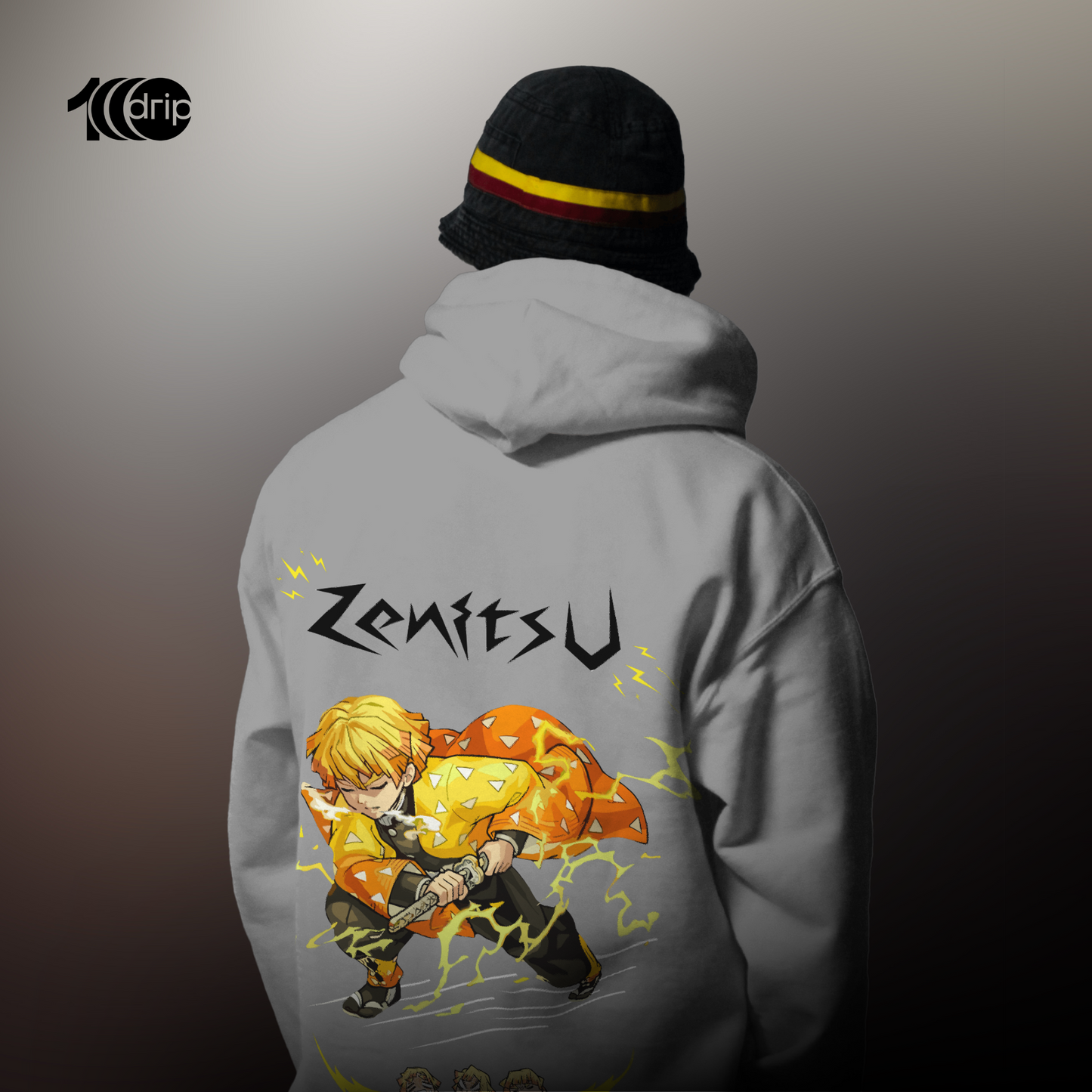 Zenitsu Oversized Hoodie [Gray]