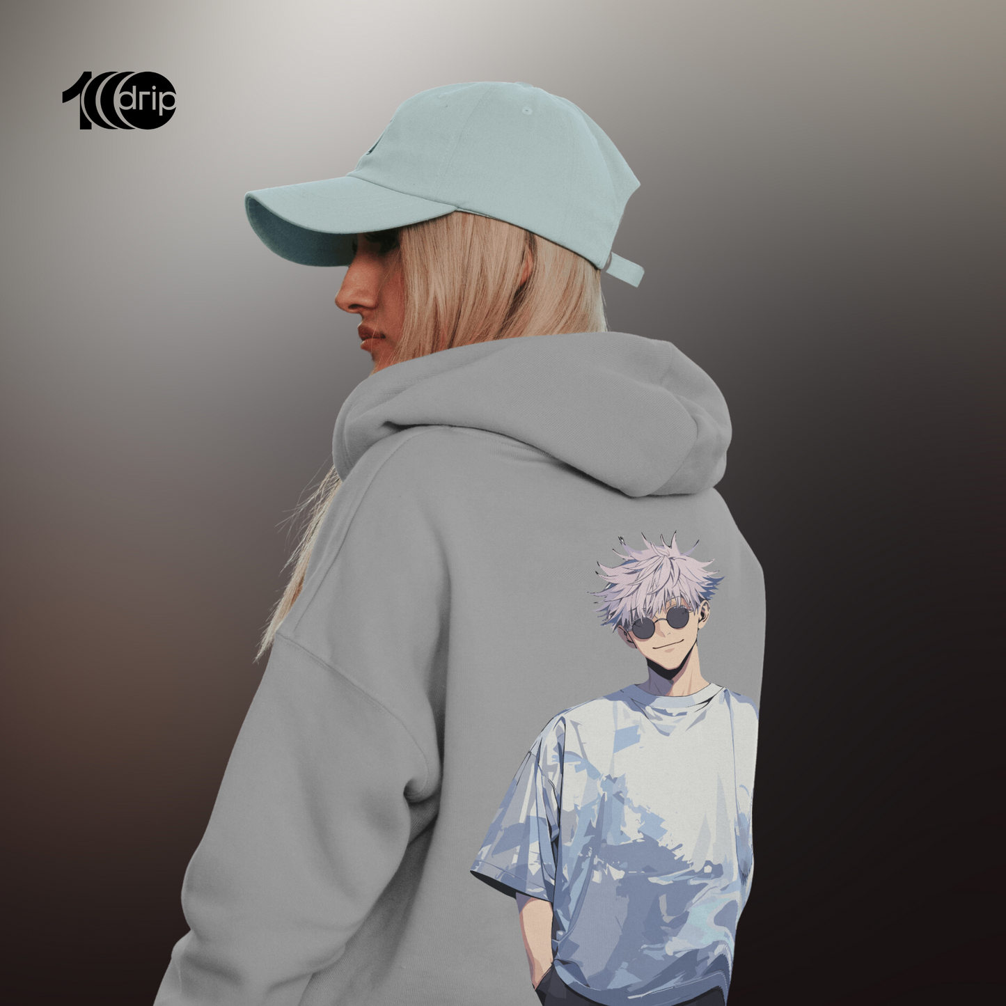 Gojo Oversized Hoodie [Gray]