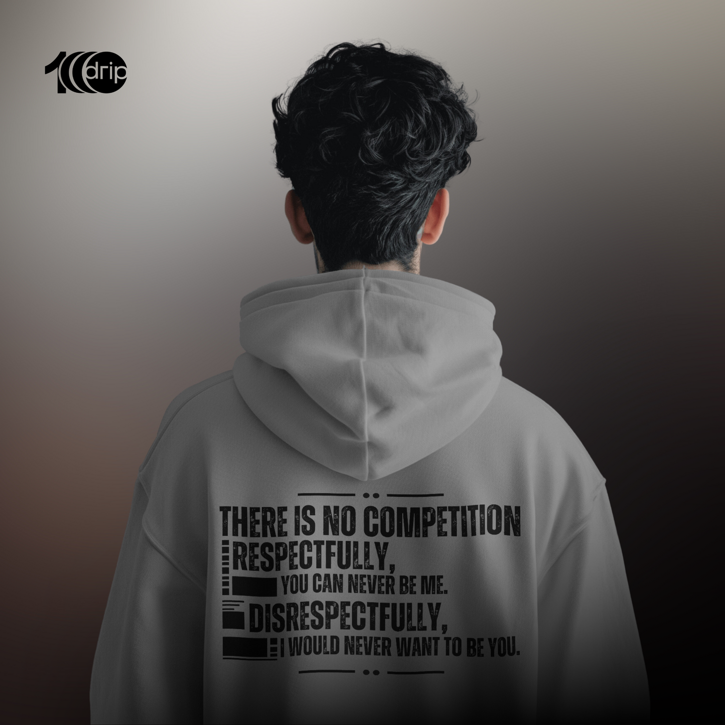 "No Competition" Oversized Hoodie [Off-White]