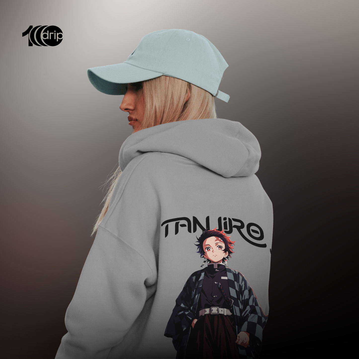 Tanjiro Oversized Hoodie [Gray]