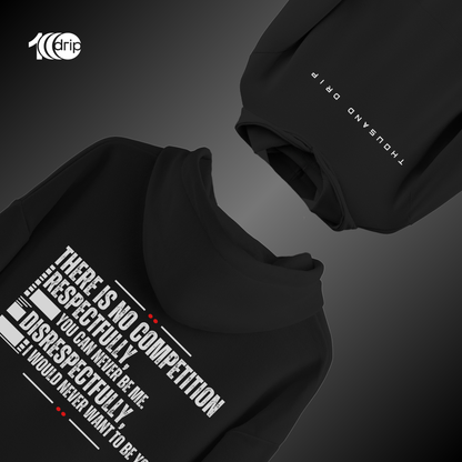 "No Competition" Oversized Hoodie [Black]