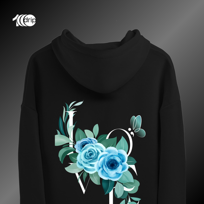 Love Blossom Oversized Hoodie [Black]