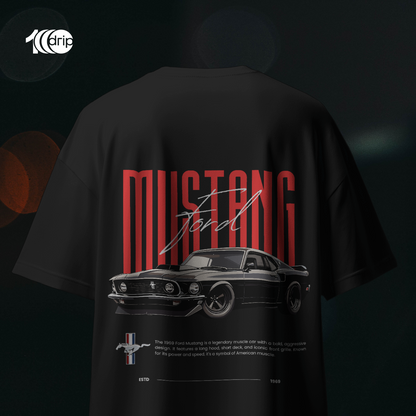 1969 Mustang Oversized T-Shirt [White]