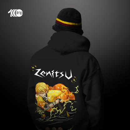 Zenitsu Oversized Hoodie [Black]