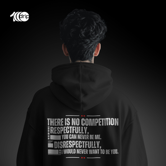 "No Competition" Oversized Hoodie [Black]