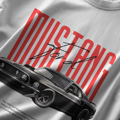 1969 Mustang Oversized T-Shirt [White]