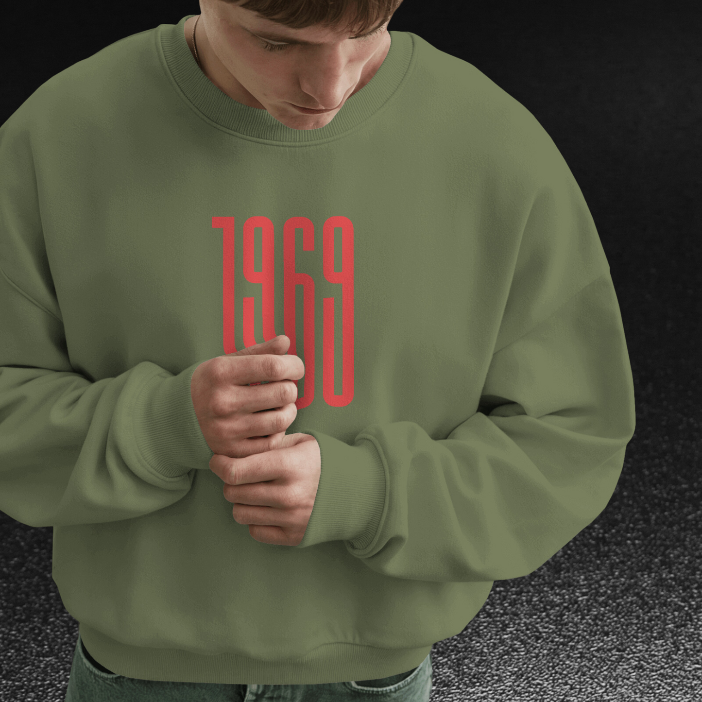 1969 Mustang Sweatshirt [Olive]