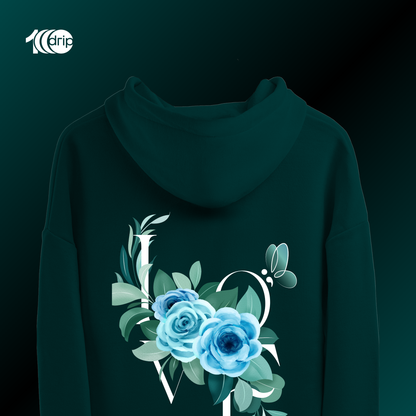 Love Blossom Oversized Hoodie [Teal]