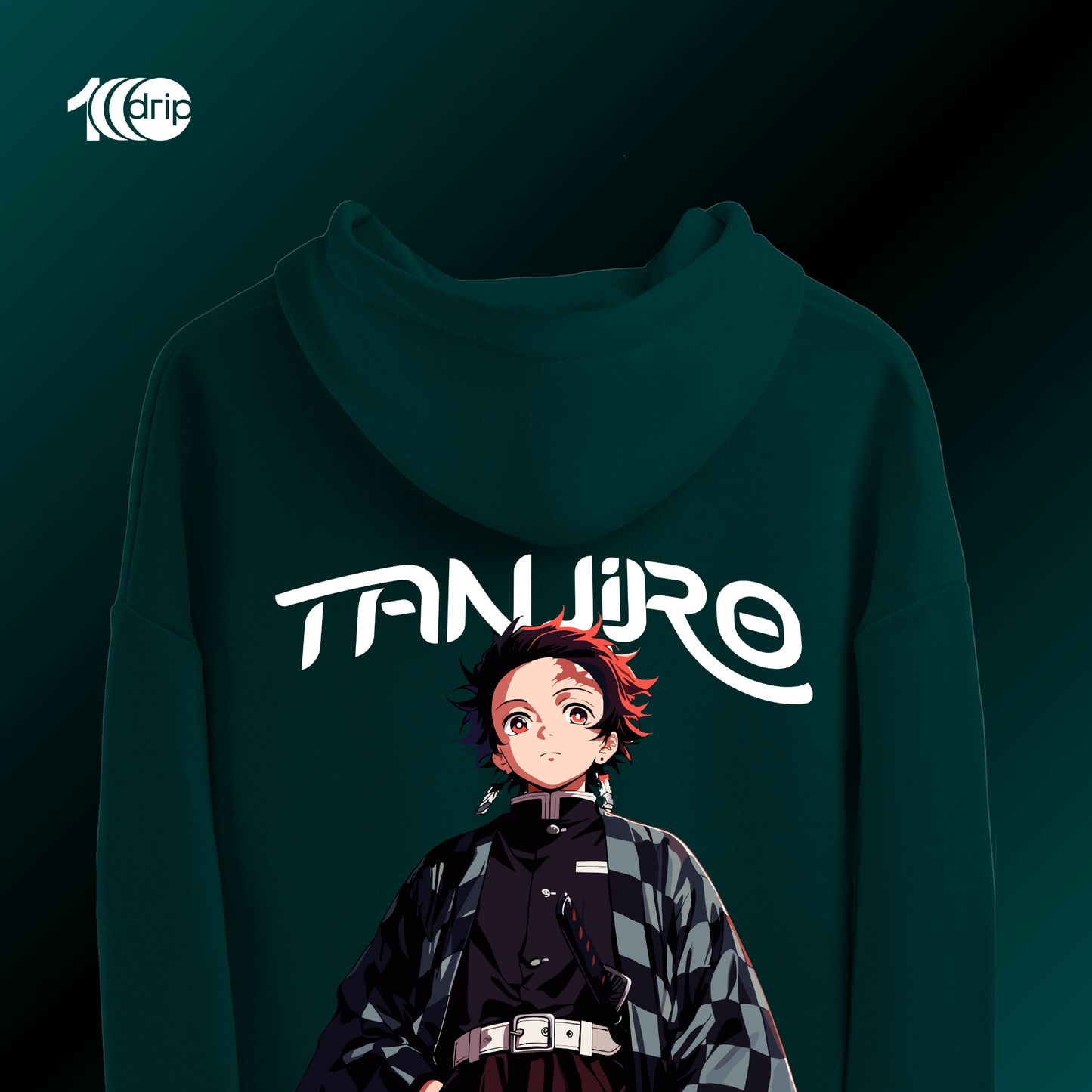 Tanjiro Oversized Hoodie [Teal]