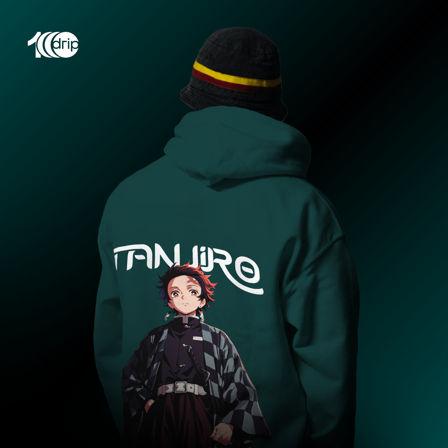 Tanjiro Oversized Hoodie [Teal]