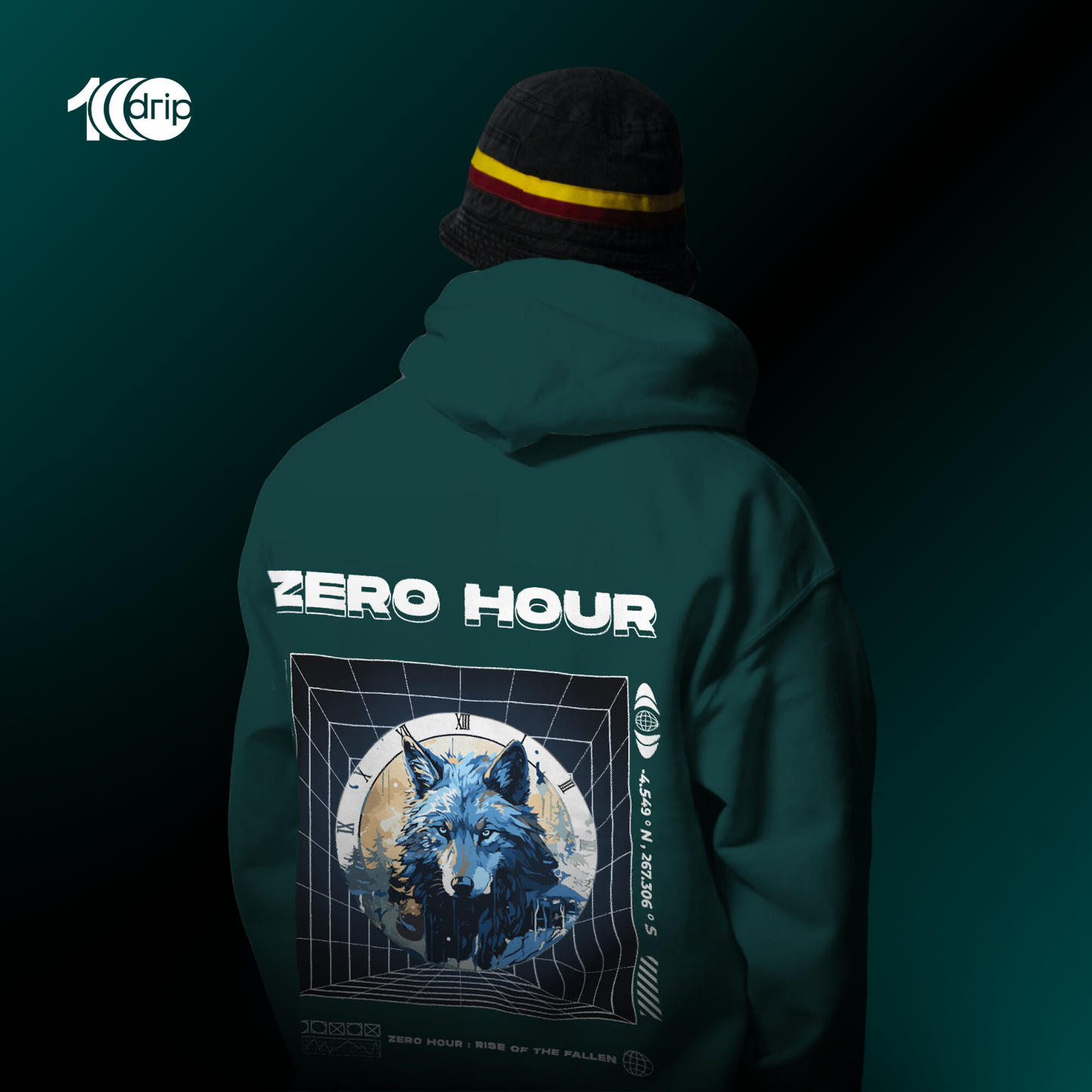 Zero Hour Oversized Hoodie [Black]