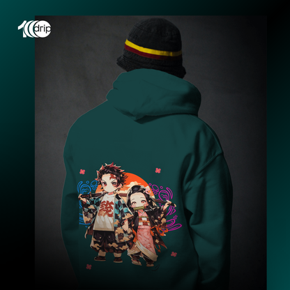 Tanezuko Oversized Hoodie [Teal]