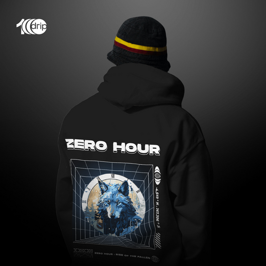 Zero Hour Oversized Hoodie [Black]